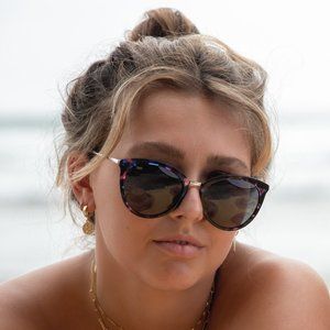 Shady Rays Lotus Sunglasses (Black, Pink, Blue)